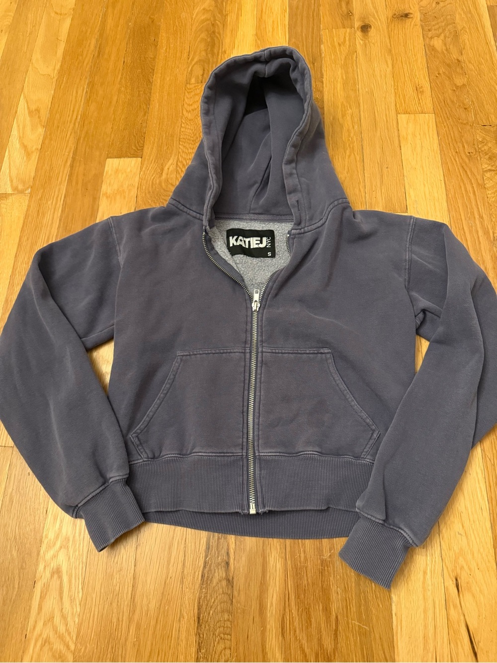Katie J NYC Grey Zip-Up Hoodie for Kids